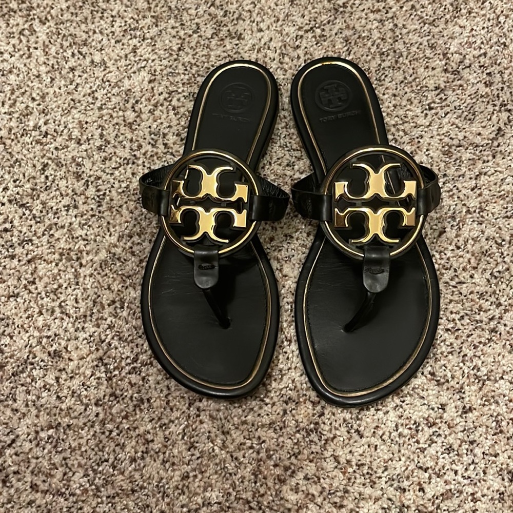 Tory Burch sandals worn once.